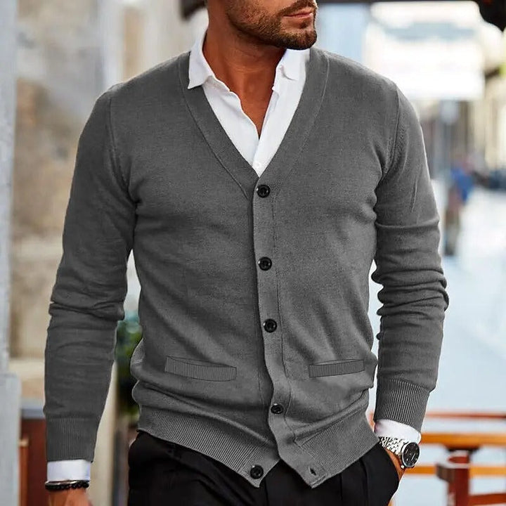 HENRY - CASUAL V-NECK CARDIGAN