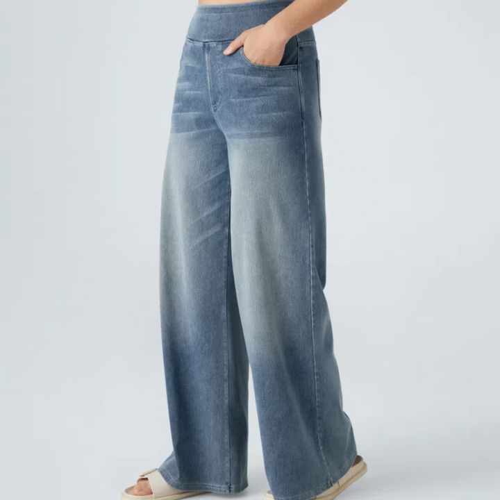 SOLÉNE - RELAXED FIT WIDE-LEG JEANS