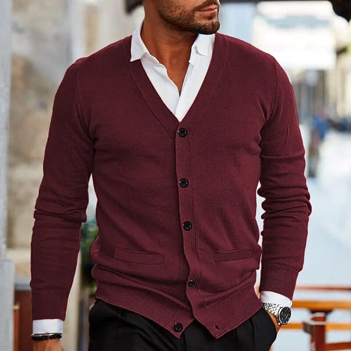 HENRY - CASUAL V-NECK CARDIGAN