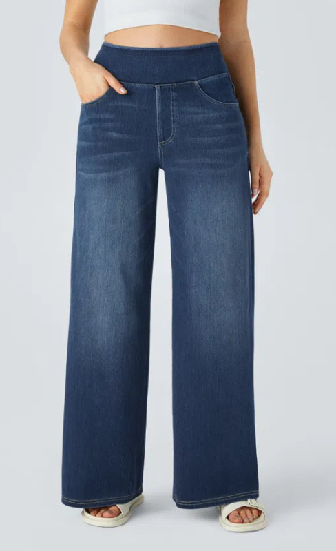 SOLÉNE - RELAXED FIT WIDE-LEG JEANS