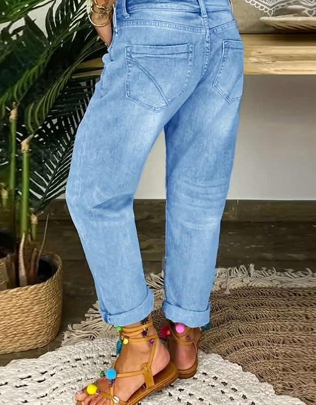 SABRINA - WORN AND BAGGY JEANS