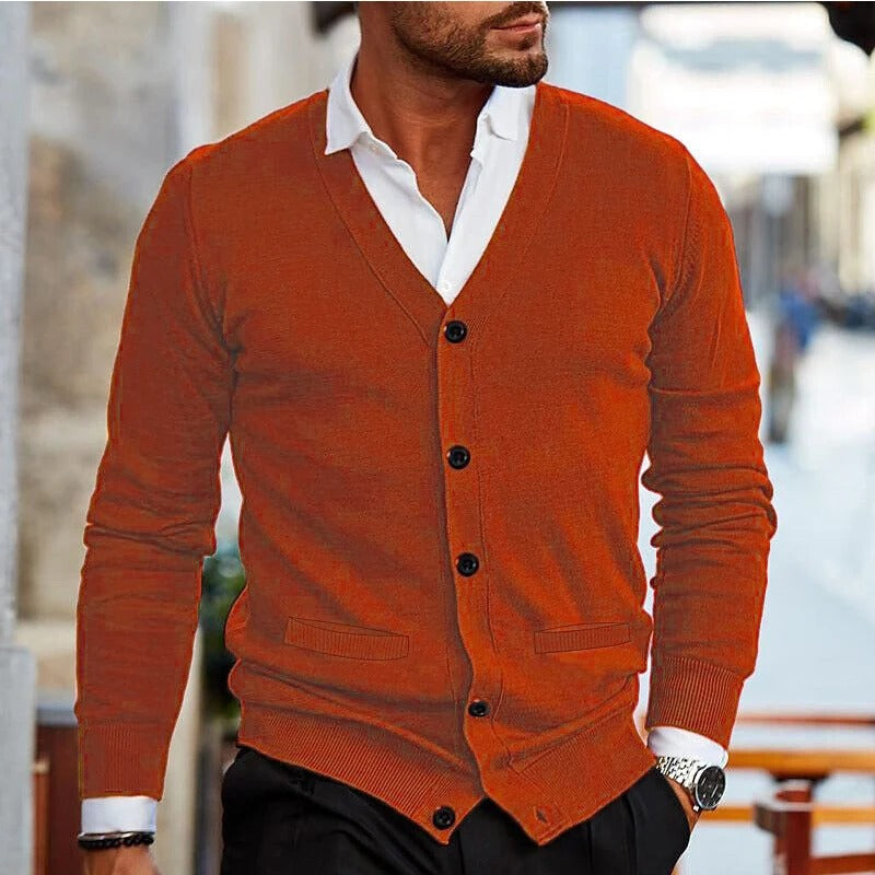 HENRY - CASUAL V-NECK CARDIGAN