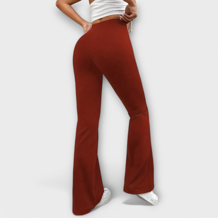 SERANA - TROUSERS WITH FLARED LEGS