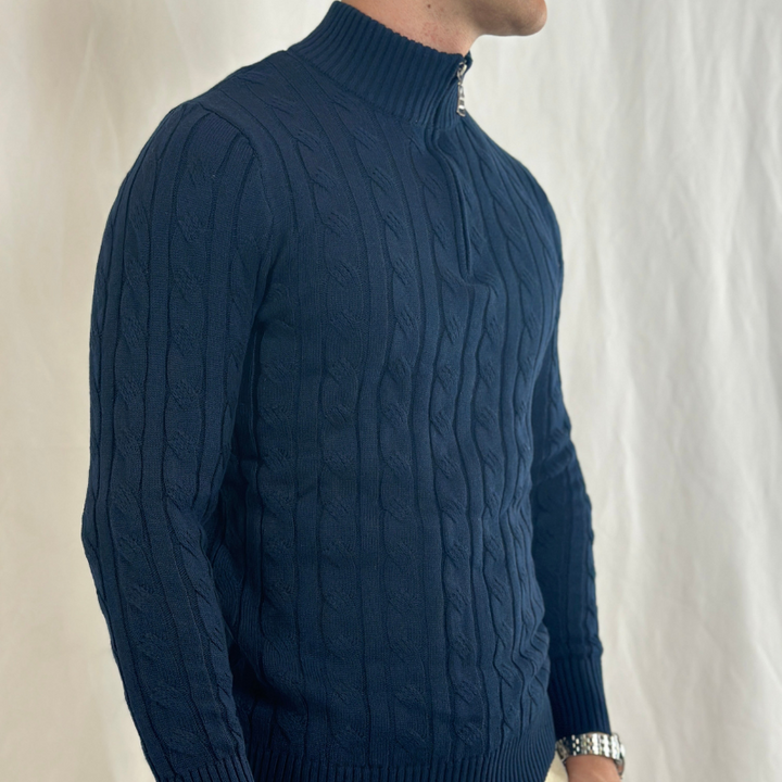 HUDSON - HALF ZIP SWEATER