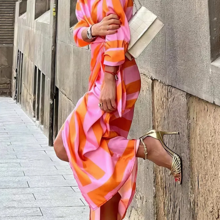 AMIRA - PRINTED WRAP DRESS