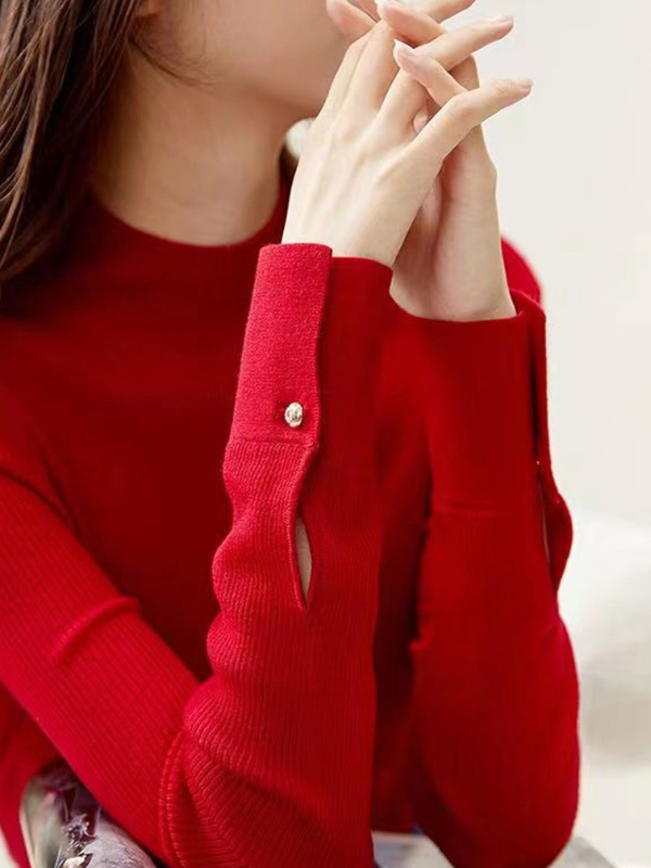 SOPHIA - CLASSIC TURLENECK SOLID SWEATER